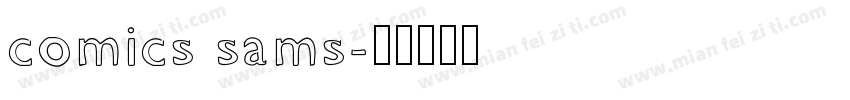 comics sams字体转换